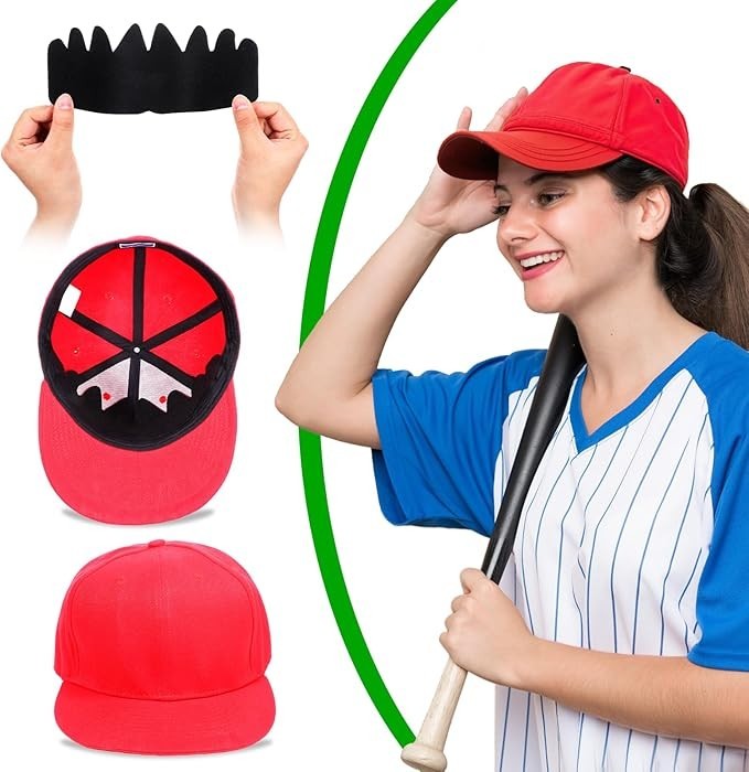 10 PCS Black Baseball Caps Inserts, Flexible Washable Hat Shaper Insert…