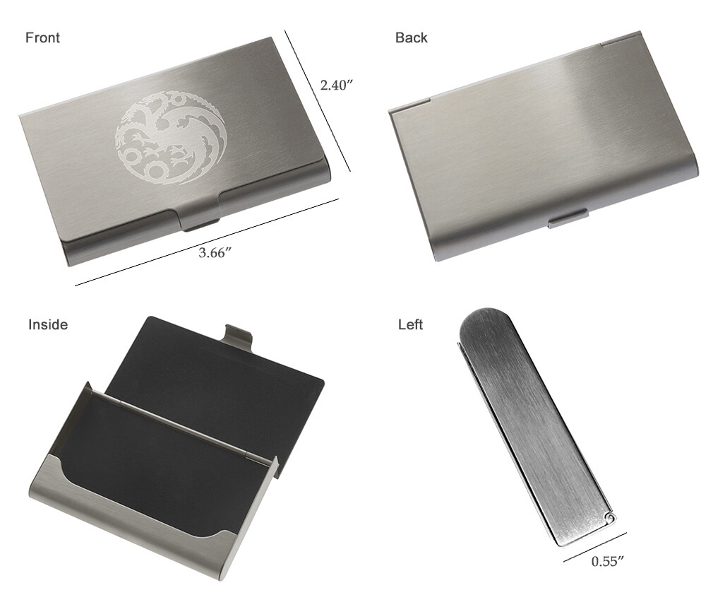 Cool Batman Novelty Stainless Steel Business Men Money Credit Card Holder Wallet