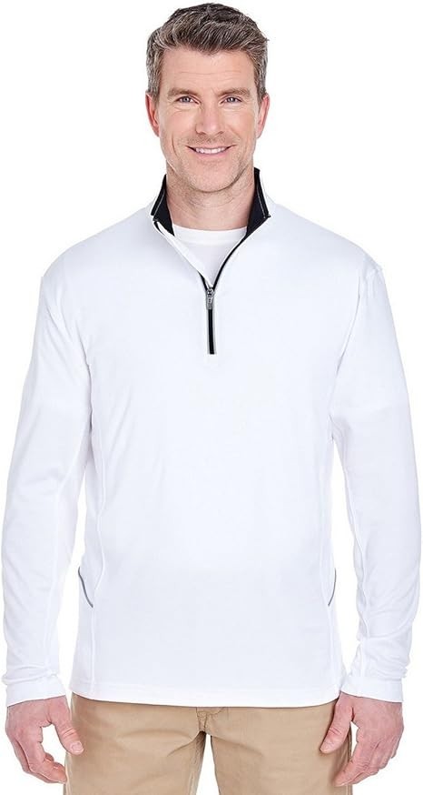 UltraClub Men’s Cool & Dry Sport Quarter-Zip Pullover Long Sleeve xs-4x