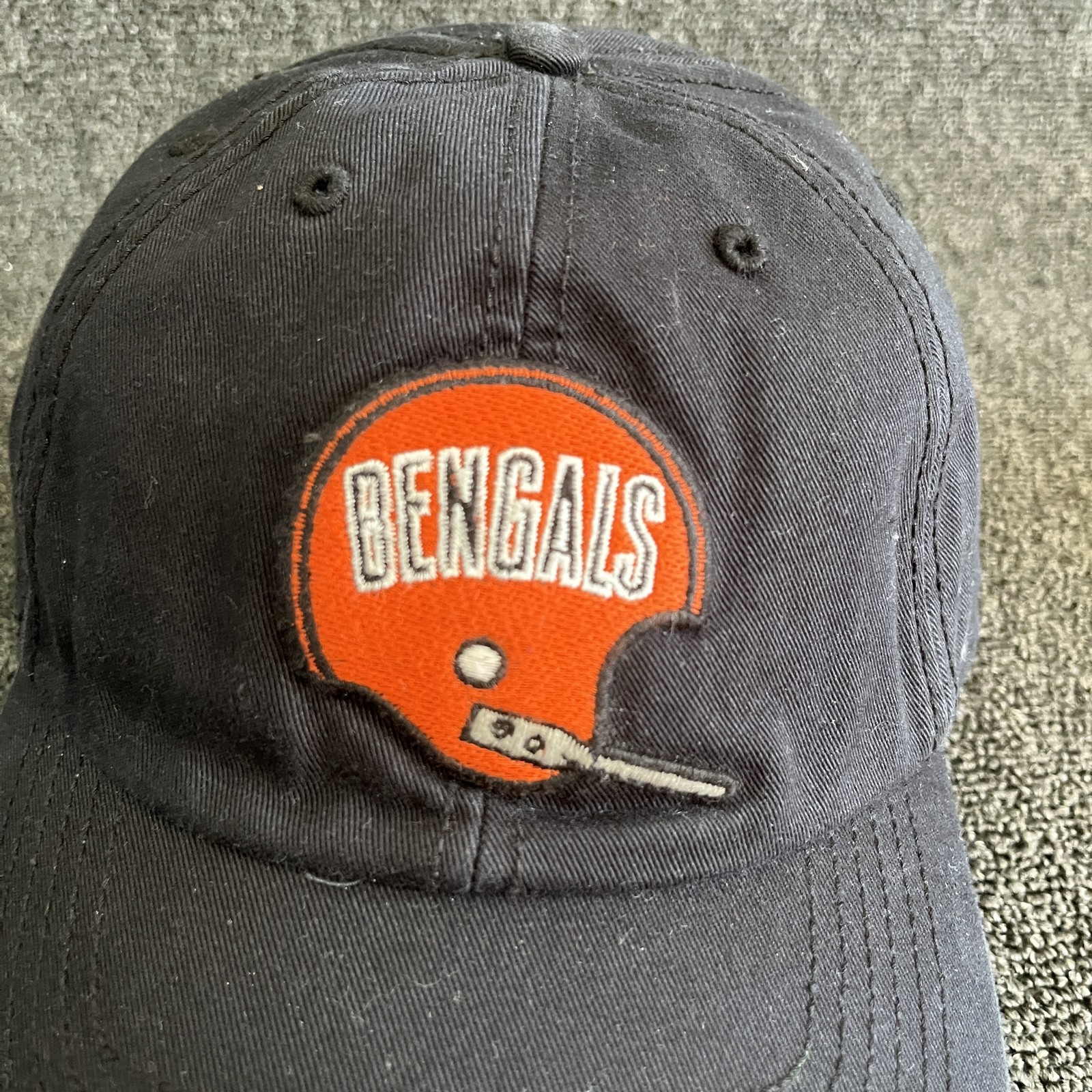 ’47 Brand Bengals Baseball Cap Strapback Charcoal Orange One Size New