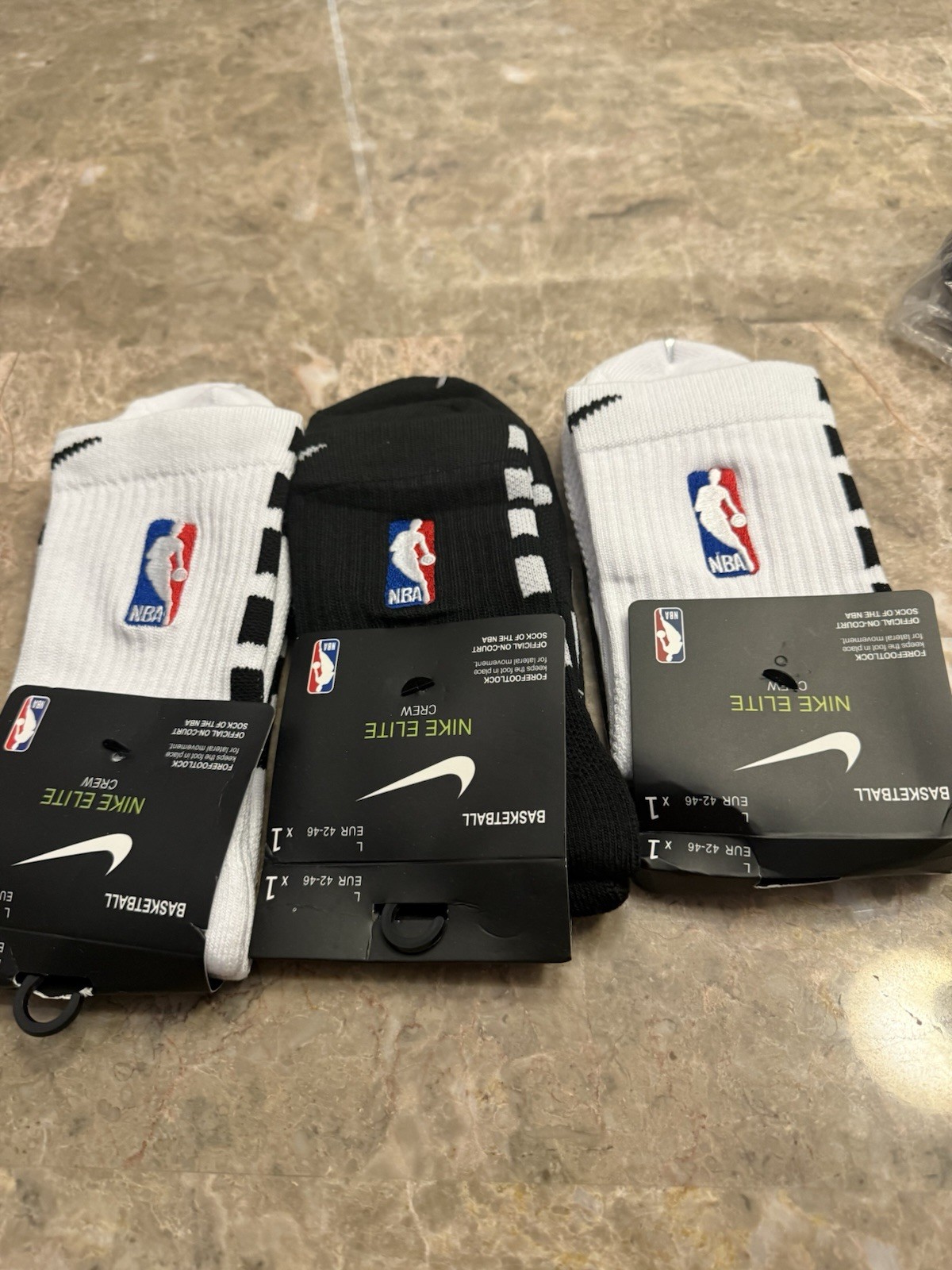 Nike NBA Ankle Socks Men’s Large 8-12 (3Pairs)