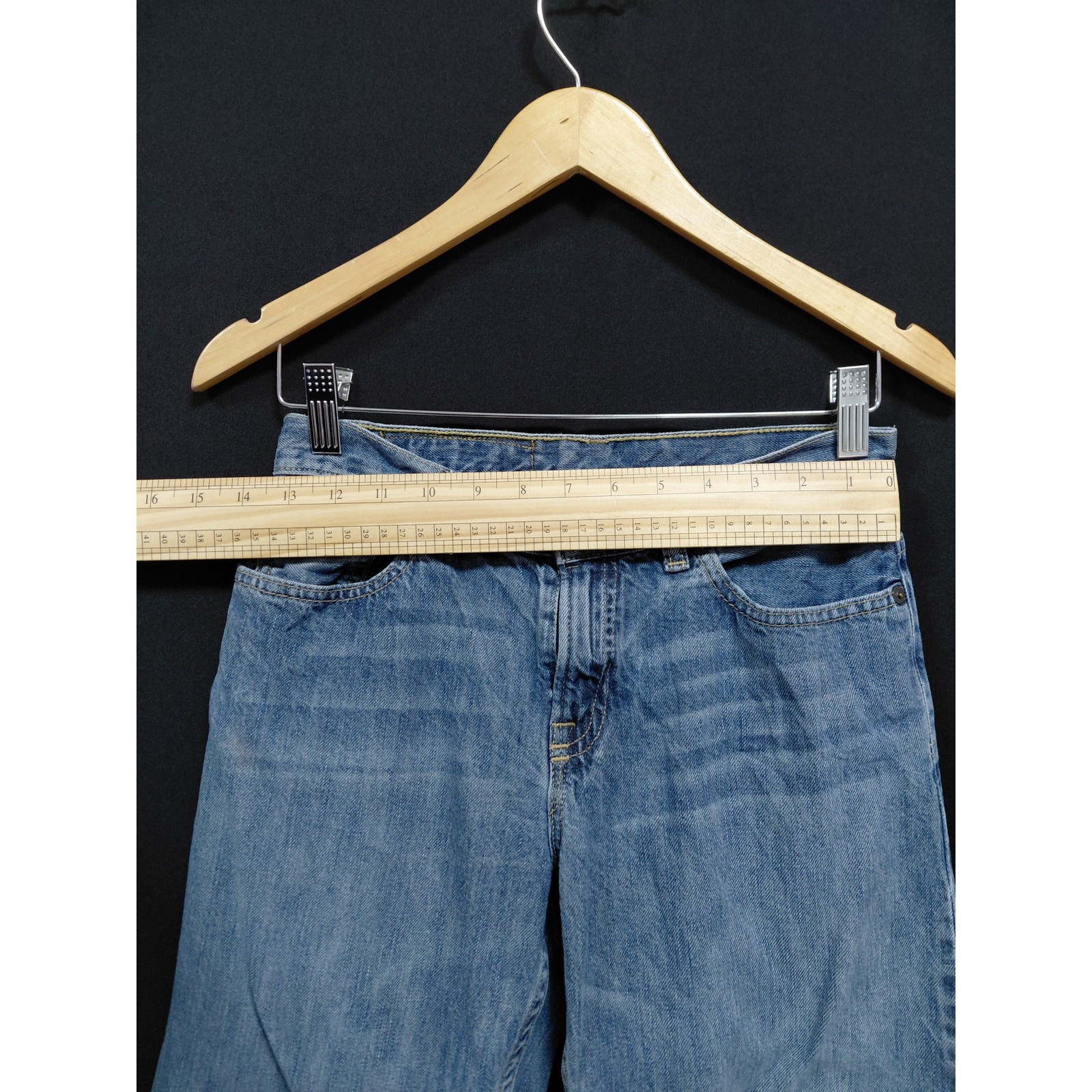 Polo Ralph Lauren Distressed Jeans Blue Mid (10-12 in) Regular Denim Size 14