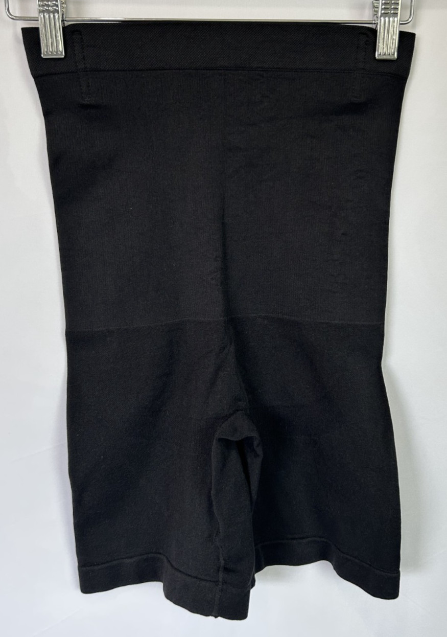 Shapermint Essentials M/L Black Seamless Shapewear Tummy Control Thigh Slimmer