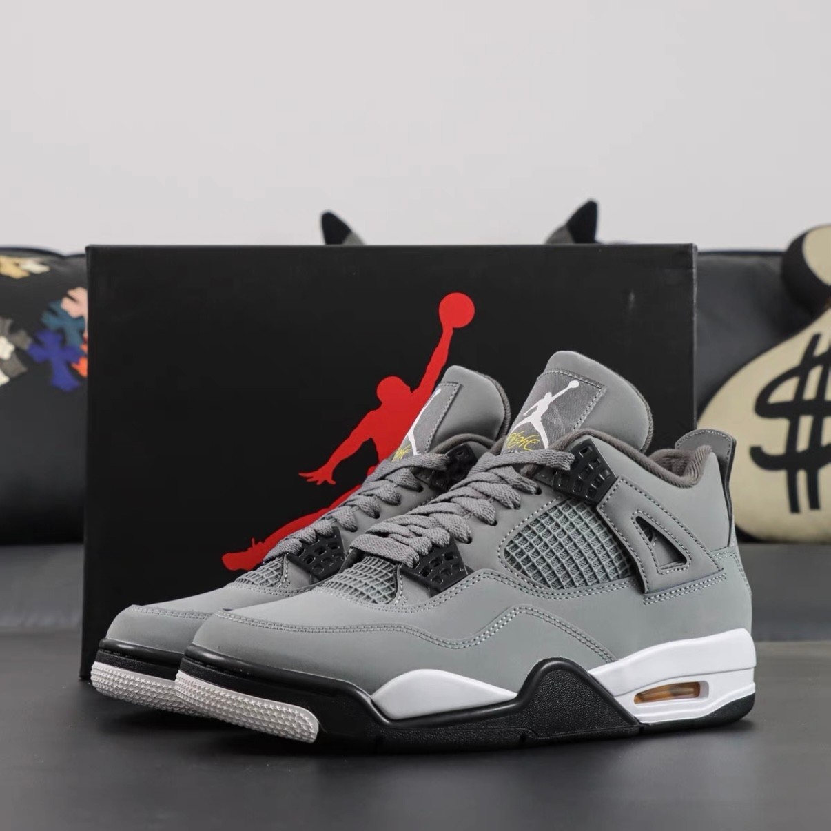 Jordan 4 “Cool Grey” Retro Basketball Shoes Men’s Mid Top