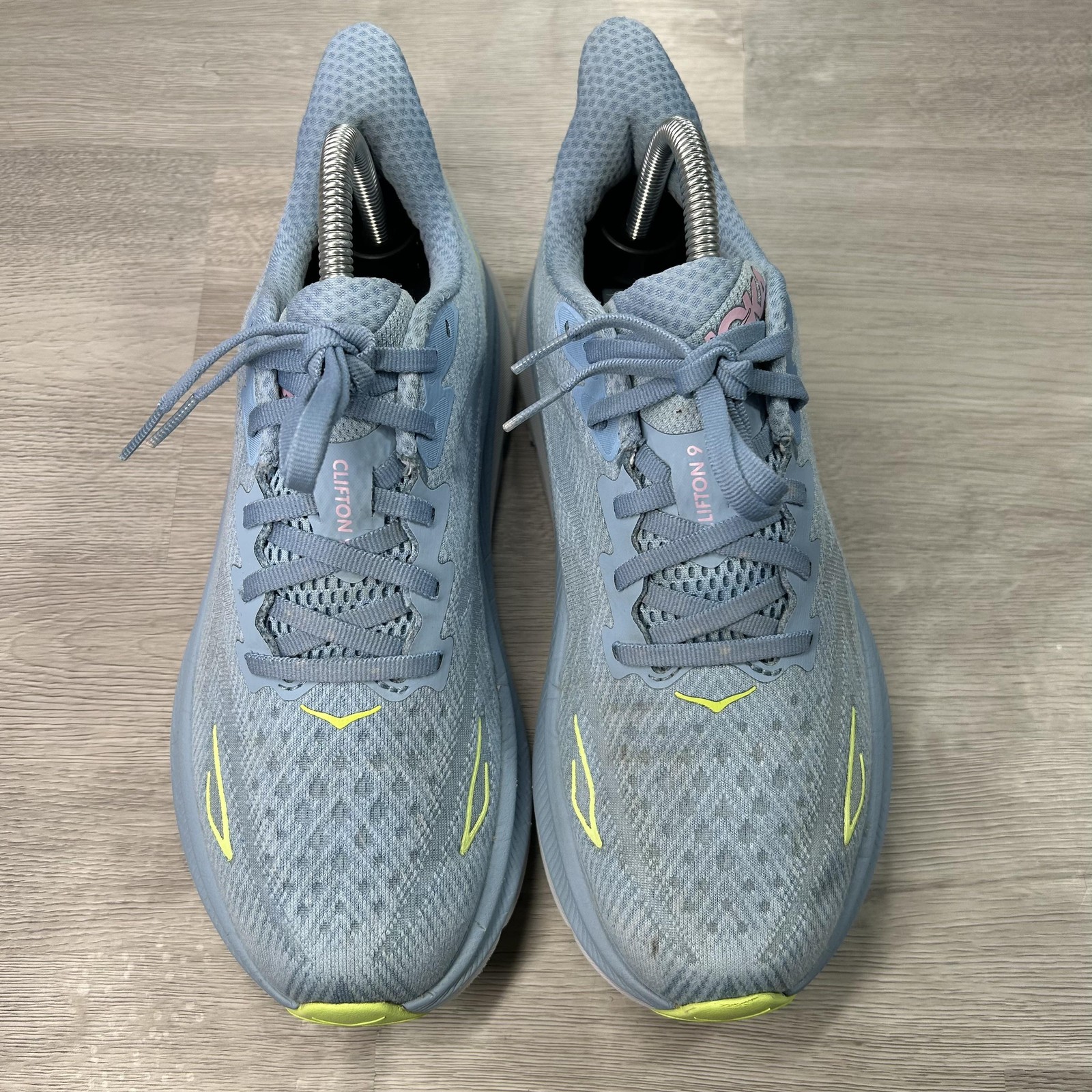 Hoka One One Clifton 9 Running Shoes Womens Size 8.5 Blue Cushioned 1127896 DNK