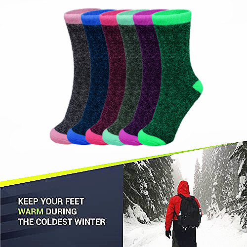 3-12 Pairs Winter Womens Warm Thermal Heated Heavy Duty Boots Crew Socks 9-11
