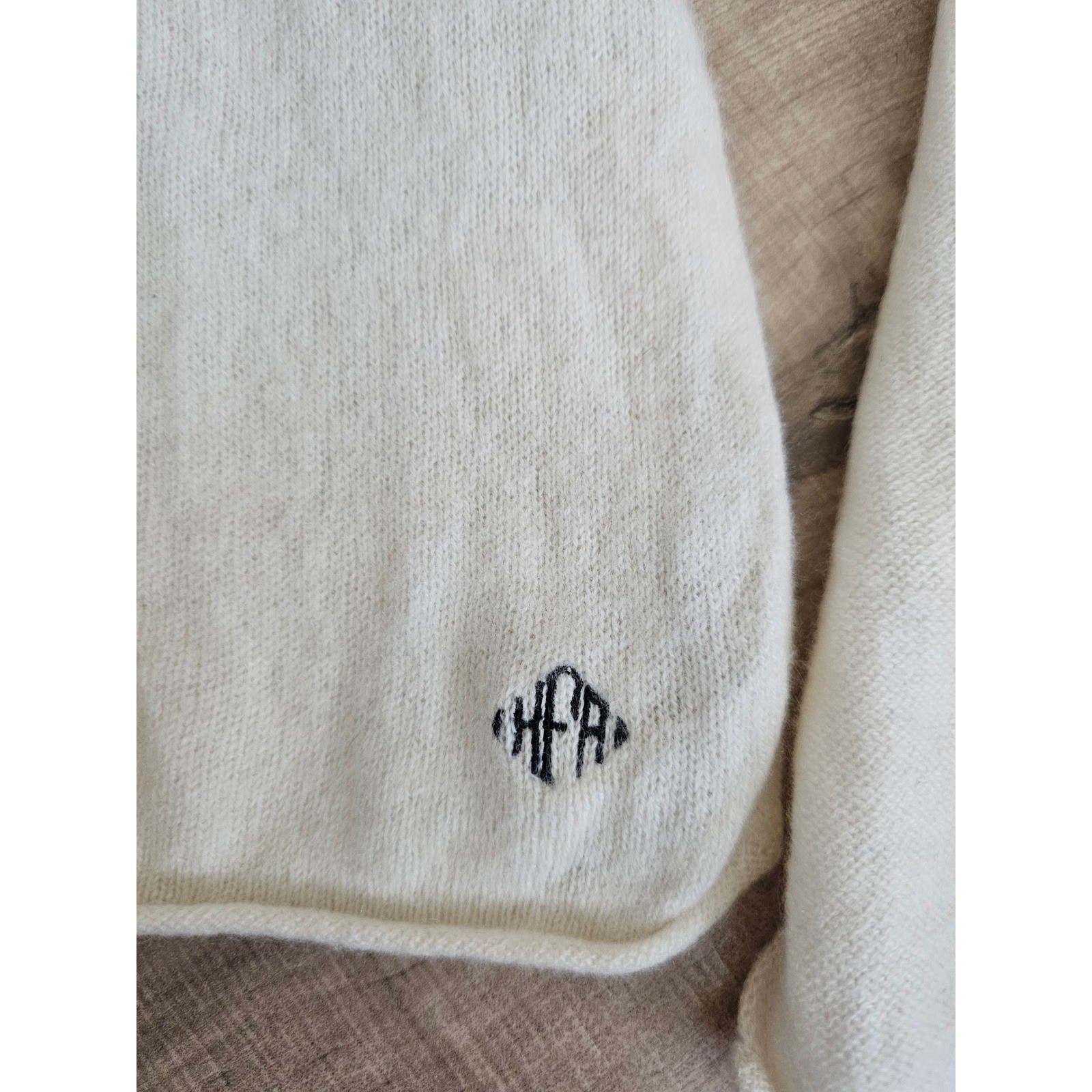 J.Crew Cream Ivory Knit cashmere Scarf Lightweight Winter Wrap Accessory