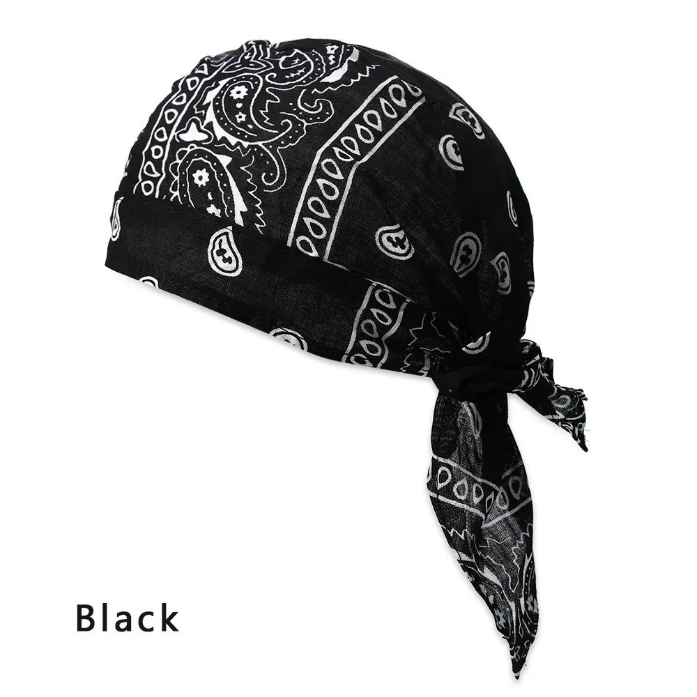 Elastic Motorcycle Wrap Biker Du Bandana Paisley Doo Rag Head Skull Cap Durag US