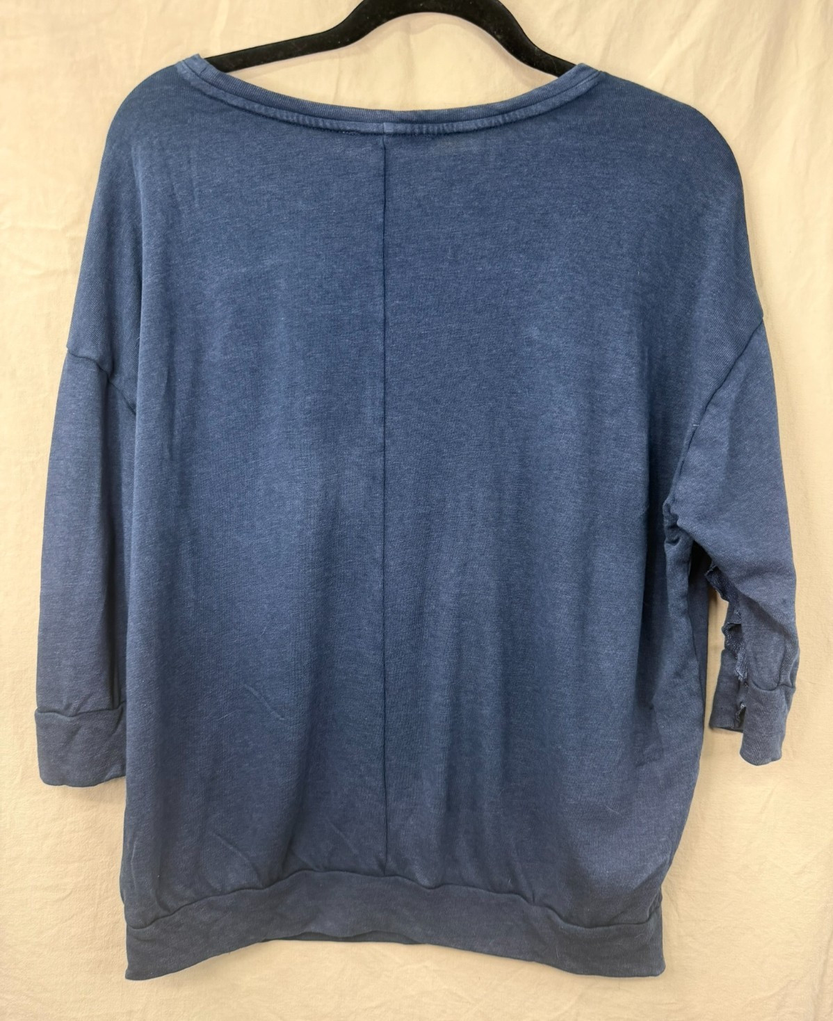 Express One Eleven Ruffled Dolman Top Navy Blue Size Small