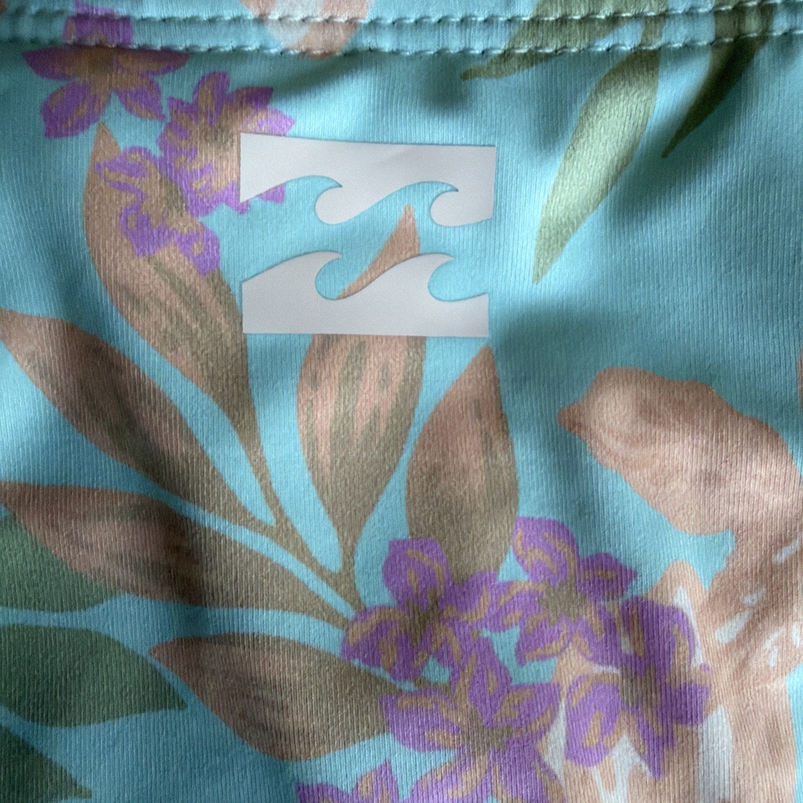 NWT Billabong Beach Babe Triangle Top Bikini Set Moderate Tropical Aqua $99 L