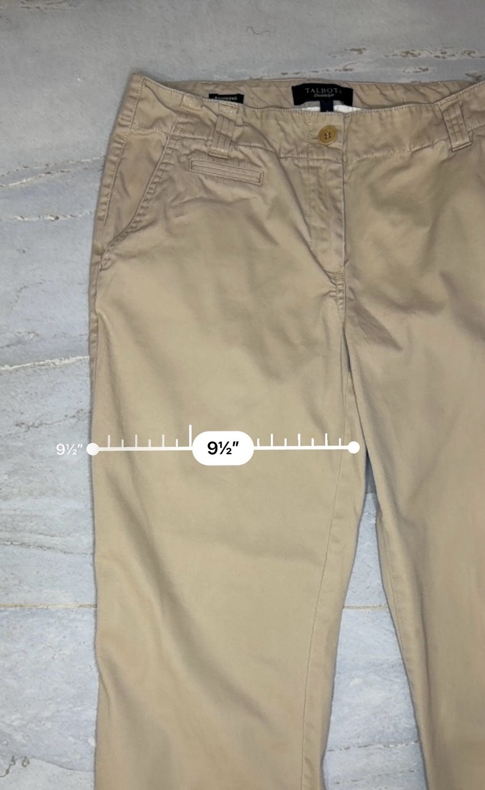 Talbots Boyfriend Chino Khaki Pants Size 4