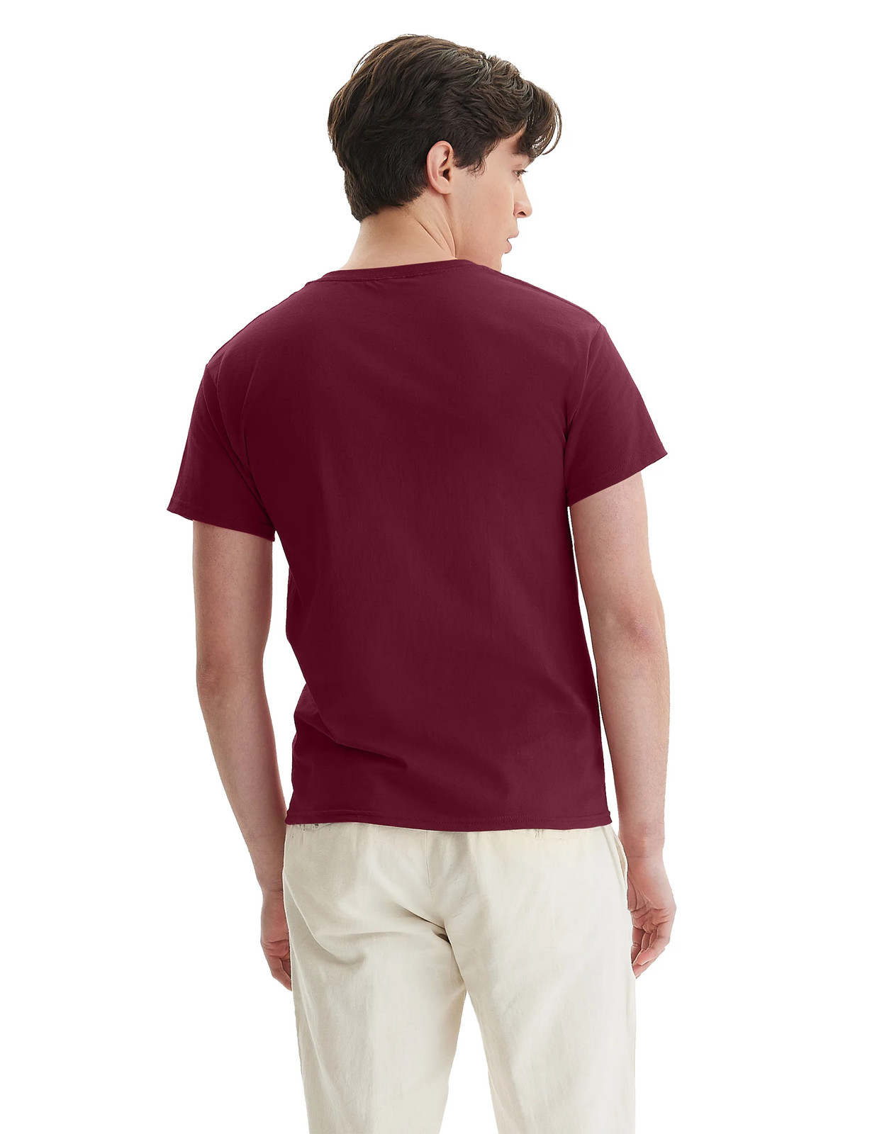 Hanes Men Crew neck T-Shirt 4-Pack ComfortSoft 100% Cotton Heavyweight Tee Plain