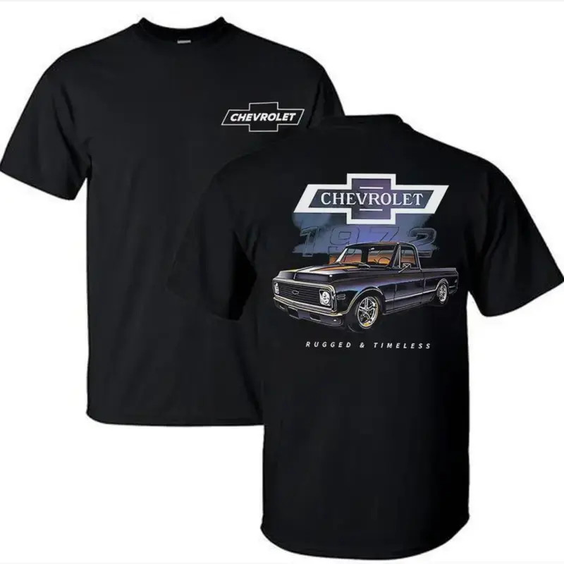 Chevrolet Classic 72 Pickup Truck Square Body Vintage Illustration Shirt