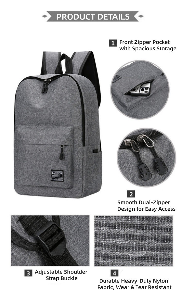 Men’s Nylon Backpack Laptop Travel School Business Casual Bookbag Daypack Bag US