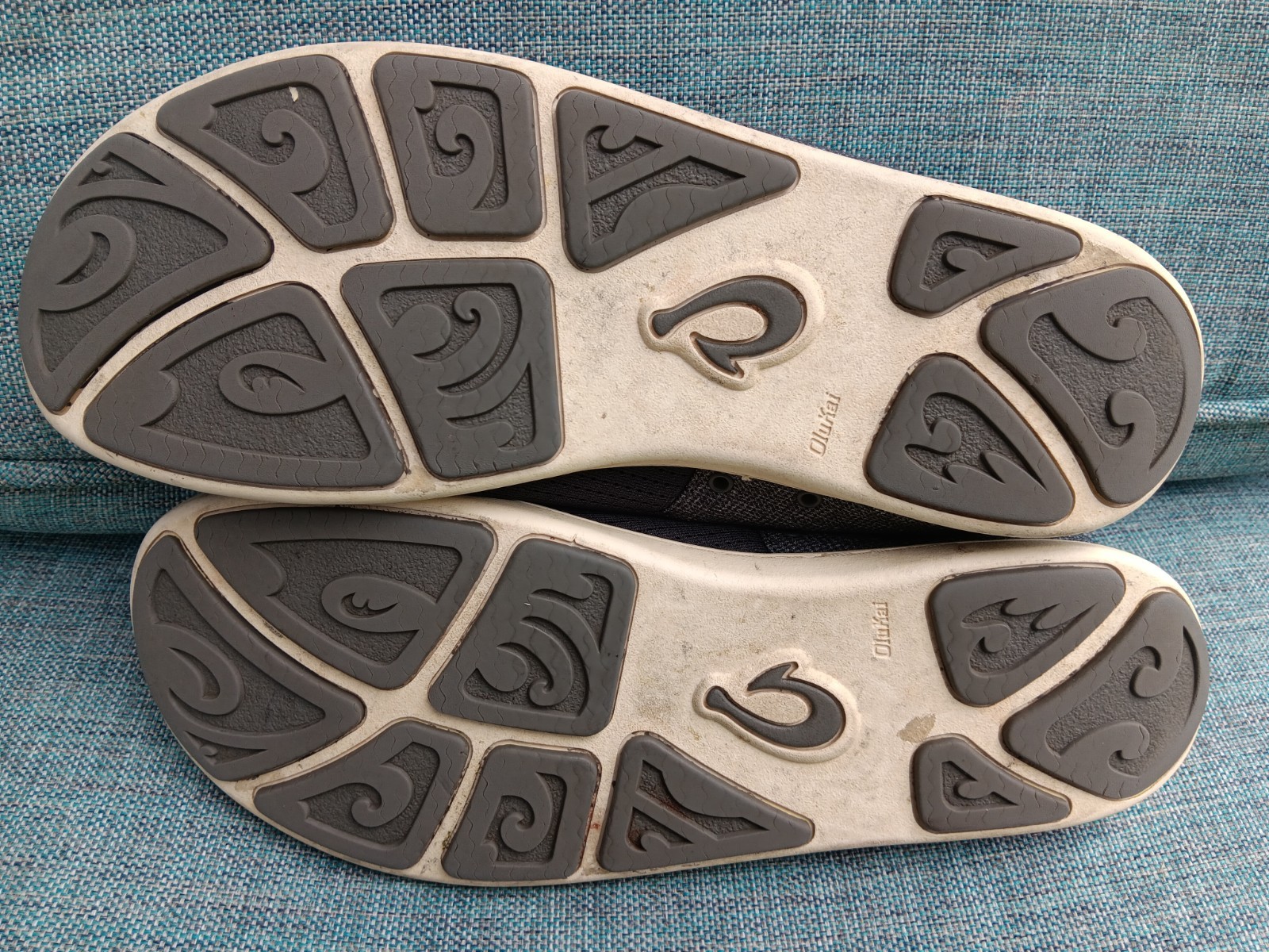 OluKai Shoes Nohea Moku Mens 11 Gray Mesh Comfort Casual Boat Beach Sneaker