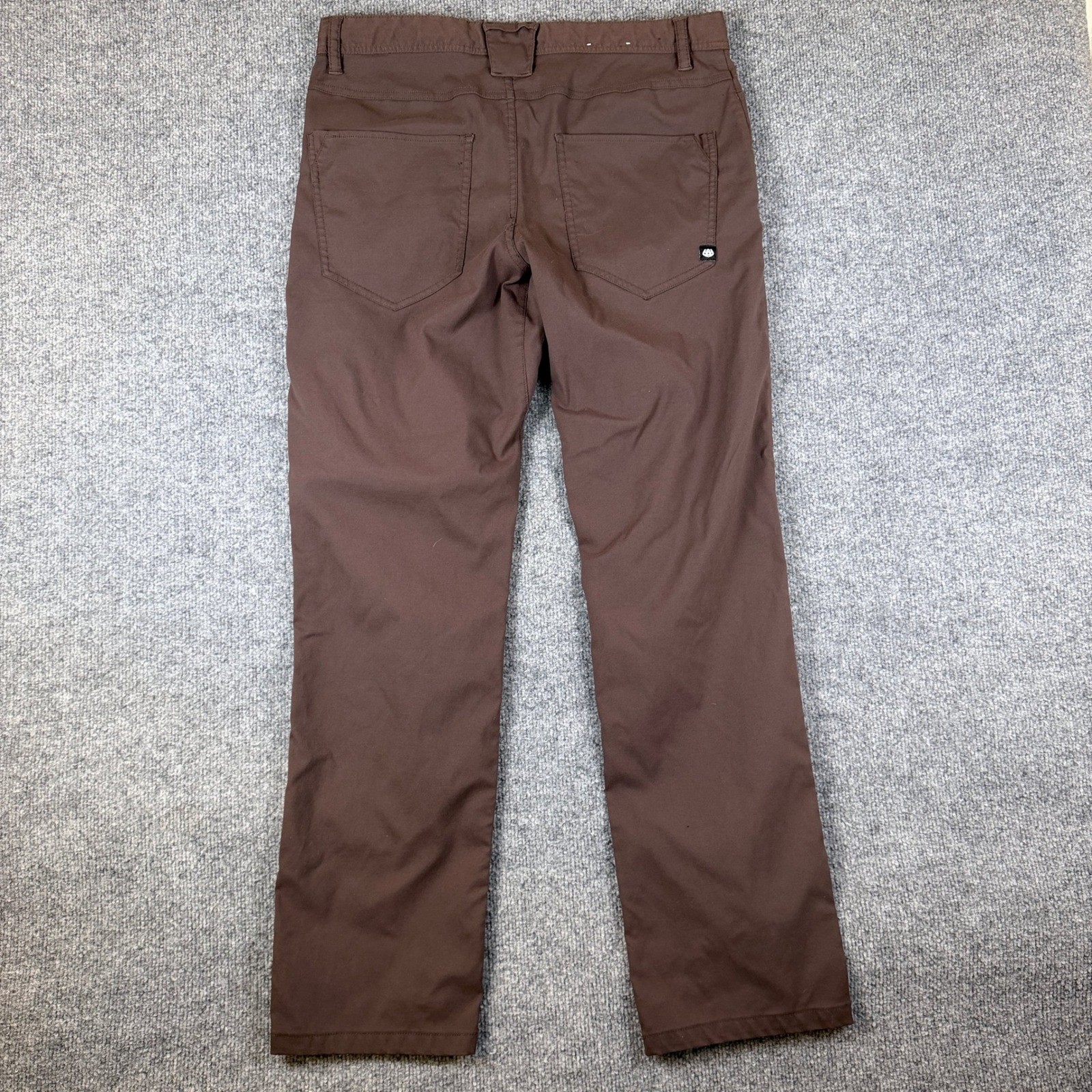 686 Everywhere Pants Mens 32×32 Brown Relaxed Fit Drawstring Technical Stretch
