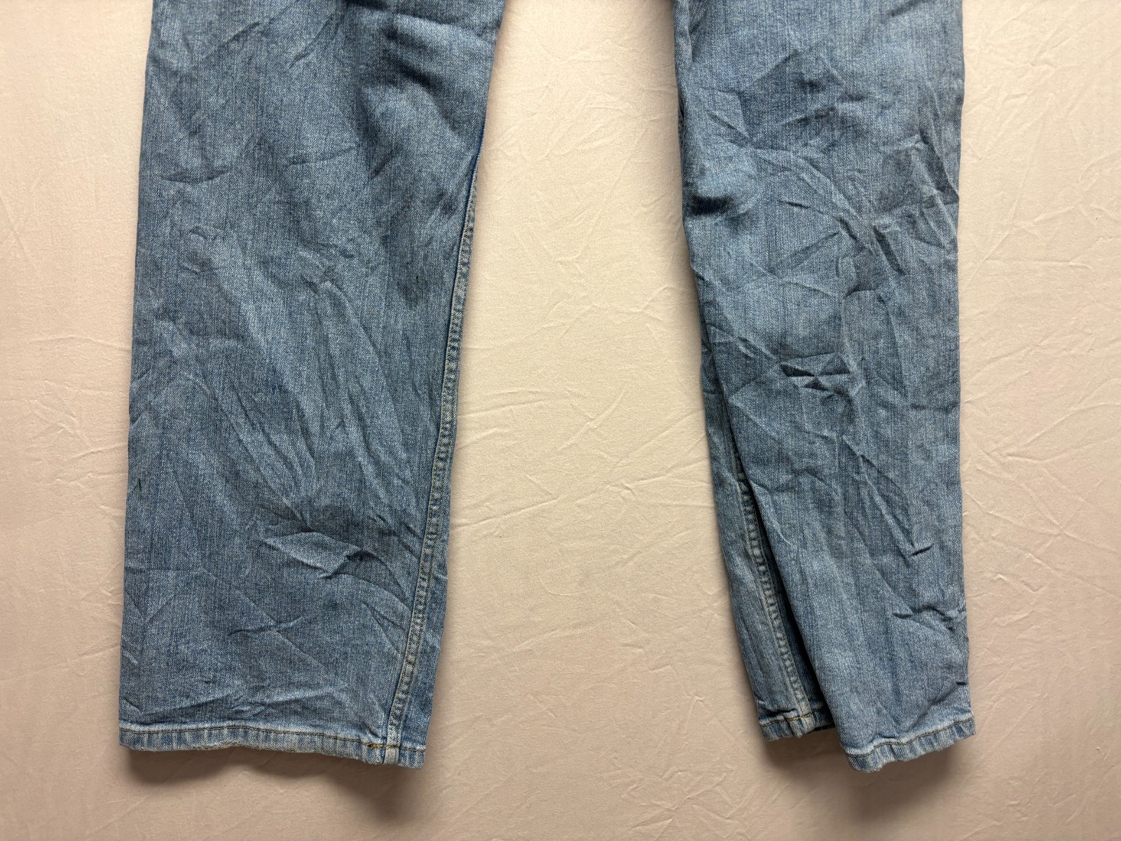 Levi’s Strauss Co. Jeans Mens Blue Denim Stretch Classic Fit Straight 38×33