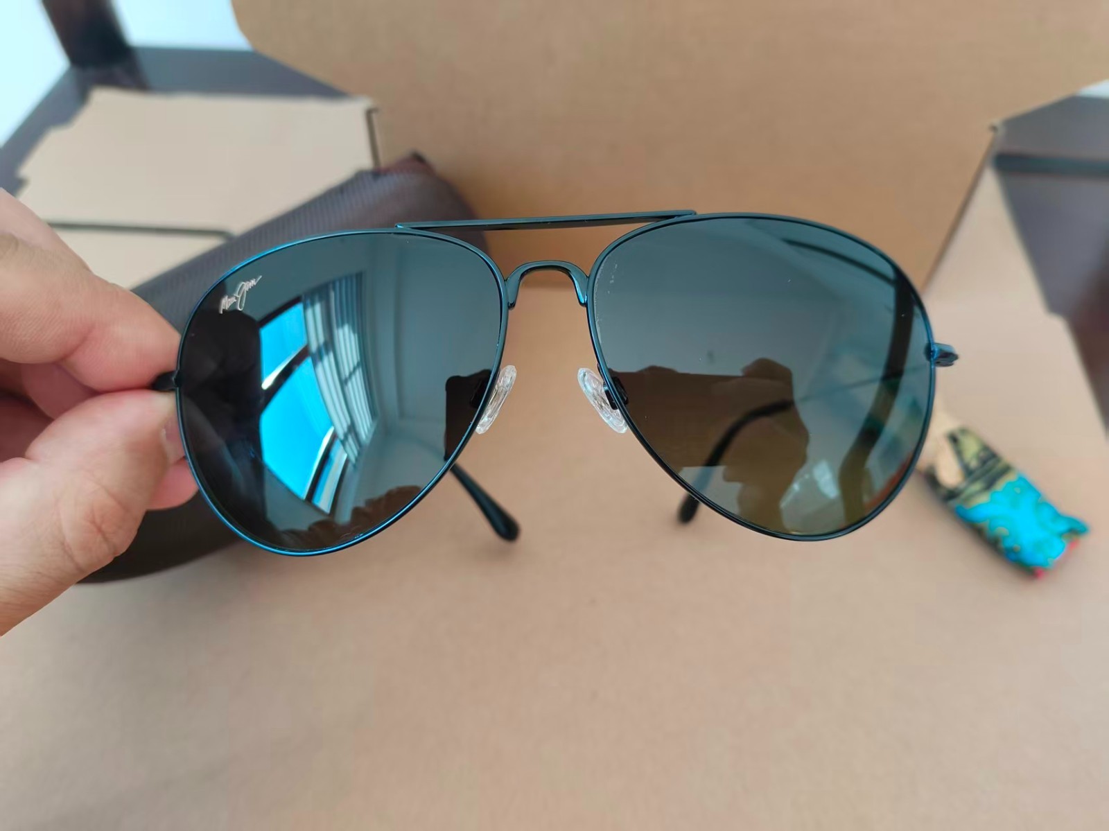 Authentic Maui Jim Cliff House Fishing Driving UV400 Men’s Polarized Sunglasses