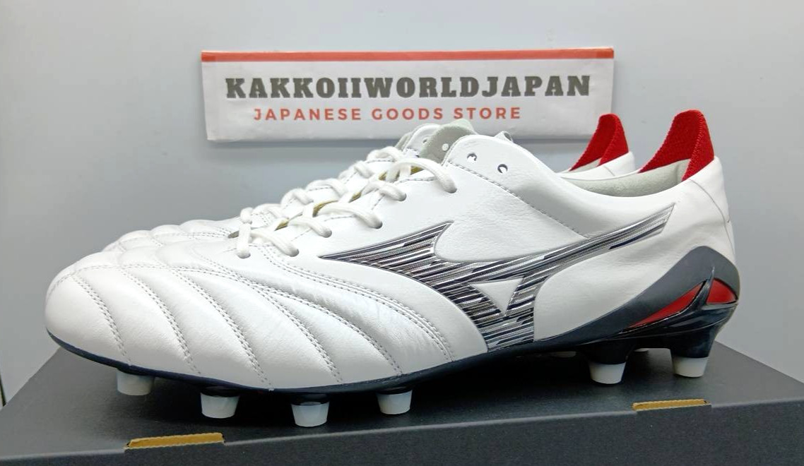 Mizuno Soccer Cleats MORELIA NEO 4 JAPAN Super White Pearl/Black P1GA2330 09 NEW