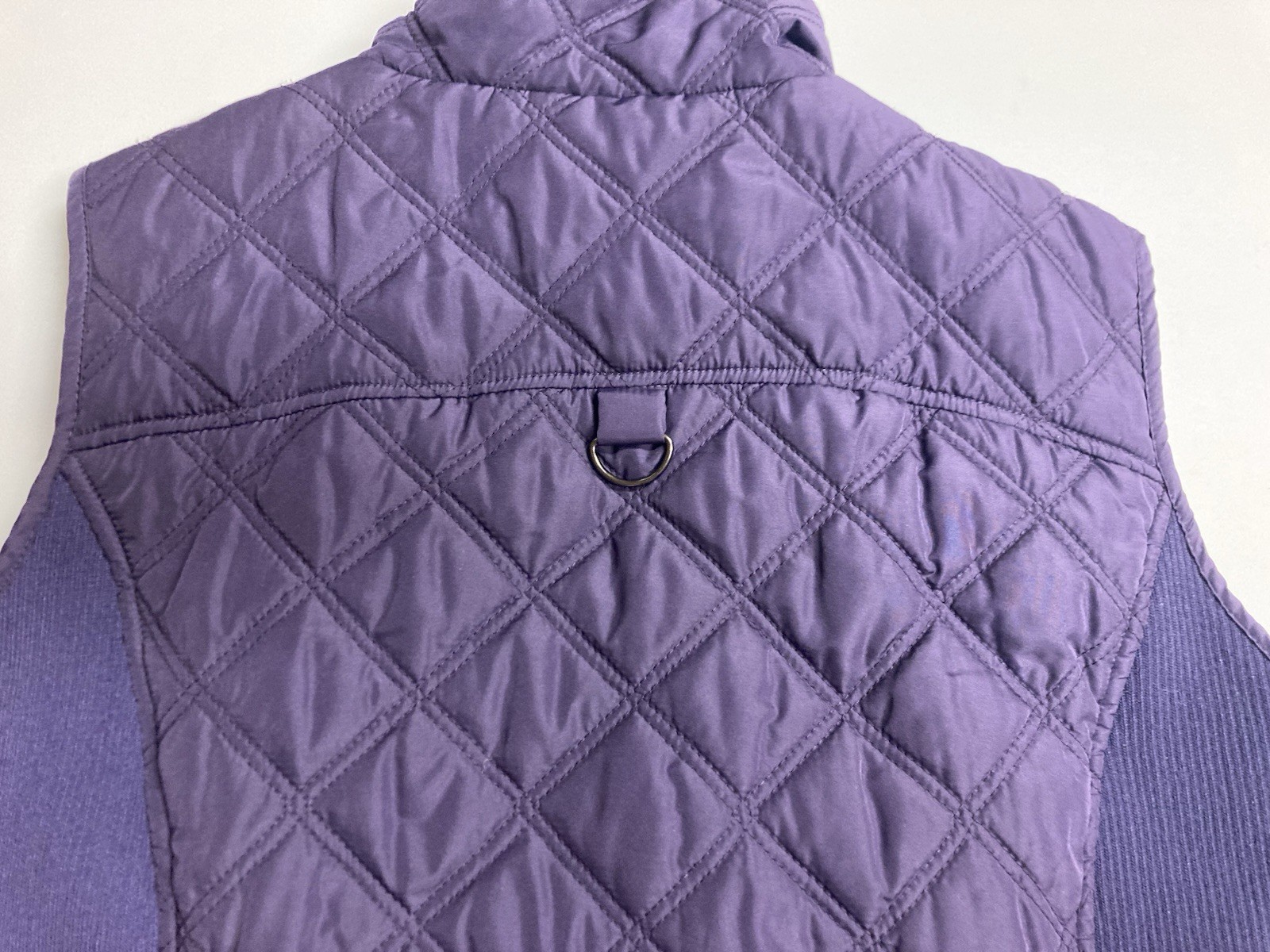 Weatherproof Women’s Purple Quilted Zip Front Vest XL/XG Lined Pockets