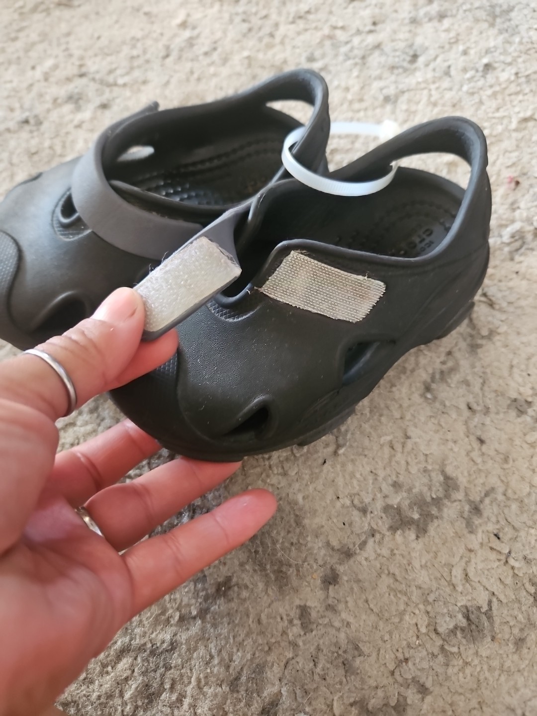 Crocs Black Classic All-Terrain Toddler Boys’ Clogs C7 Durable Slip-On Clog C7