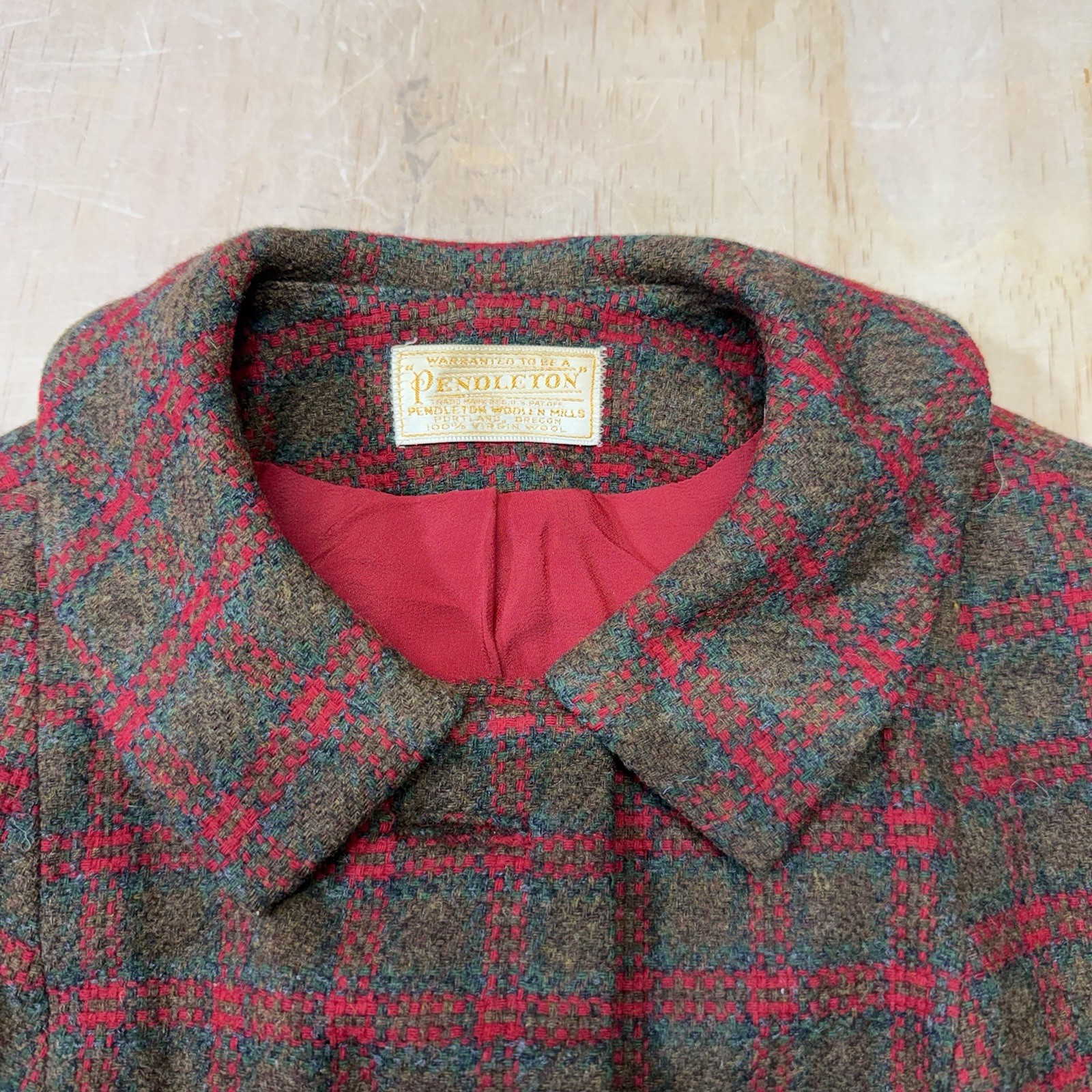 Vintage Pendleton Wool 50’s Cropped Jacket – Mint