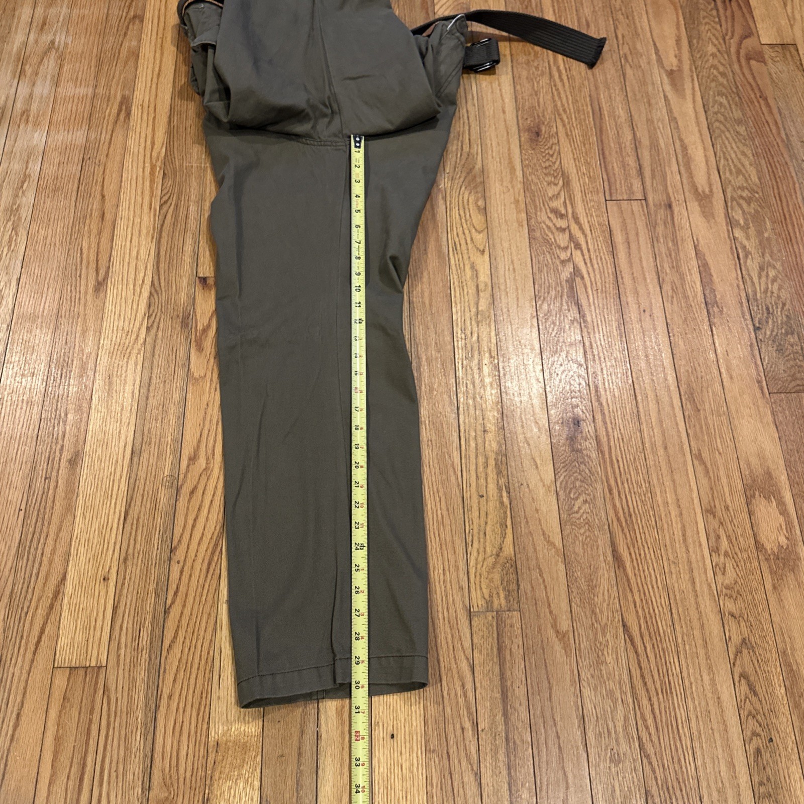 Iron Co Men’s Cargo Pants W/Belt Straight Leg Standard Fit 36×30 Olive Green NWT