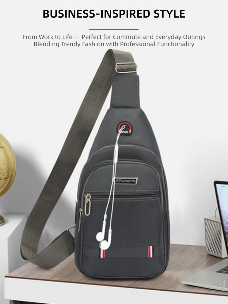 Men’s Canvas Sling Backpack Shoulder Bag Travel Casual Crossbody Chest Pack US