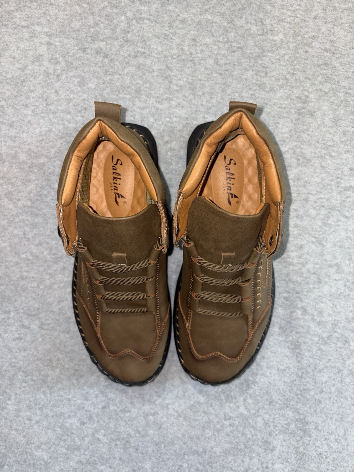 Men’s Salkin Trail BF Boots – Waterproof Handmade Leather Size 10/10.5 UE 44