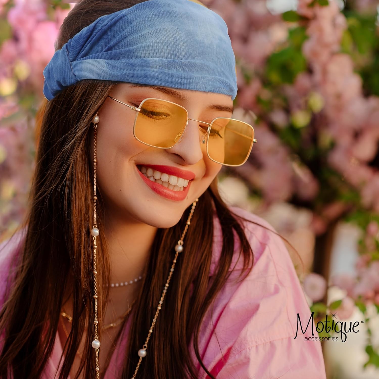 Motique Accessories Cotton Tie Dye Wide & Stretchy Headwrap for Women