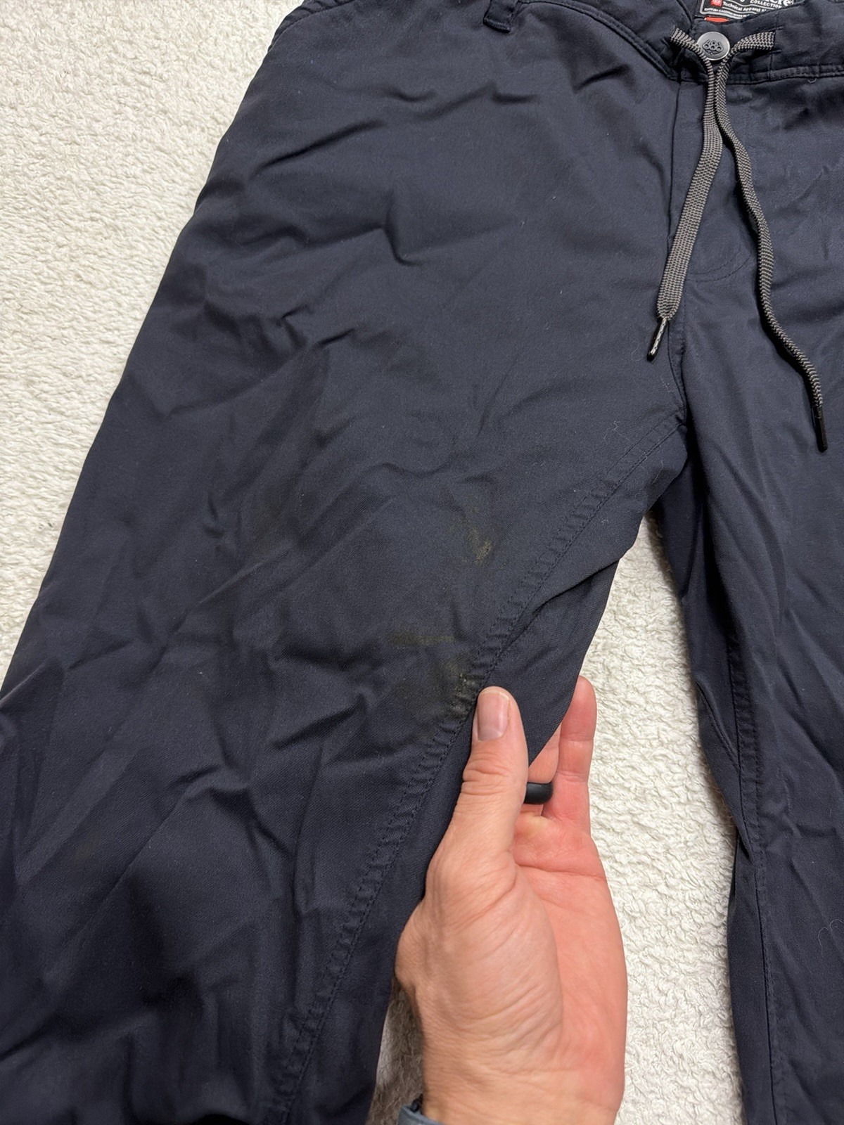 686 Everywhere Pants Relaxed Fit Mens 34×32 Navy Drawstring Outdoor Performance