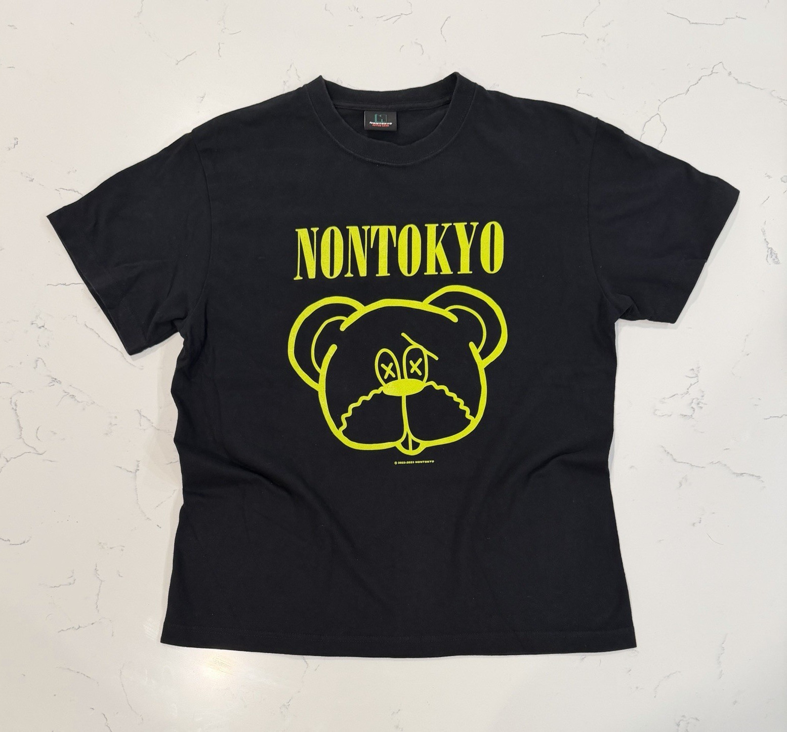 NON TOKYO Non Television Bear Graphic Tee Black Japanese Streetwear Tee
