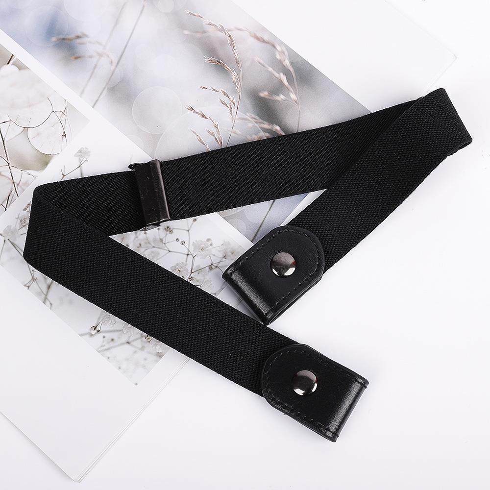 Men Women Buckle-free Elastic Invisible Waist Belt for Jeans No Bulge Hassle