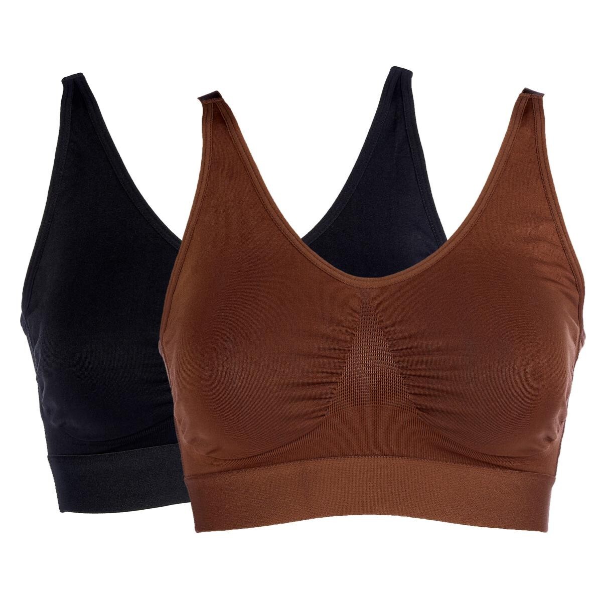 Rhonda Shear 2-pack Ahh Seamless Underwire Bra, Rhonda Shear Ahh Bra, XS, S