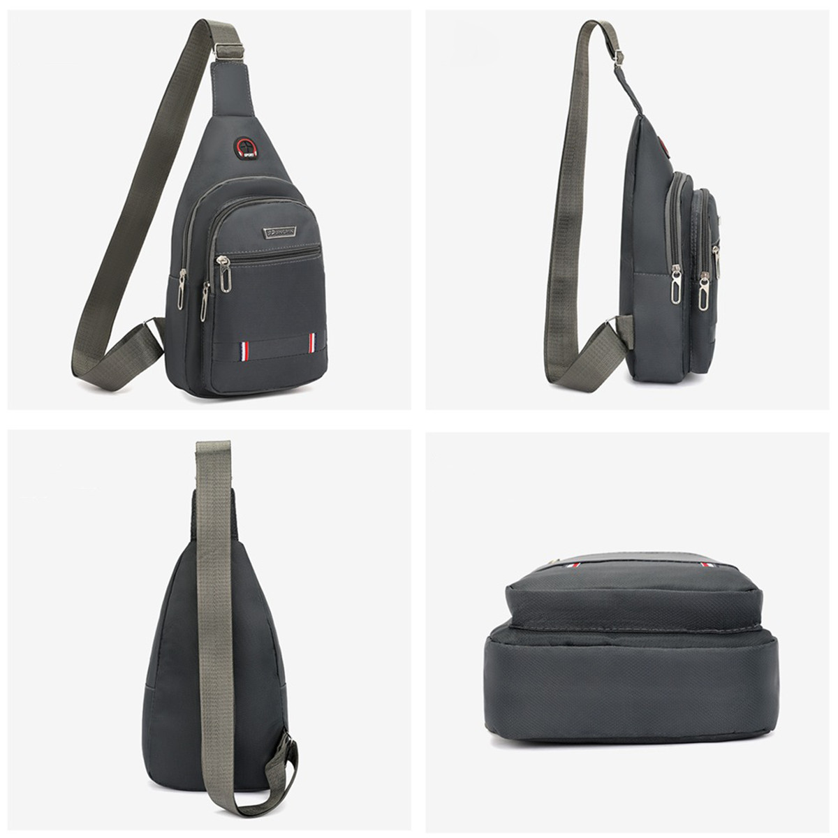 Men’s Canvas Sling Backpack Shoulder Bag Travel Casual Crossbody Chest Pack US