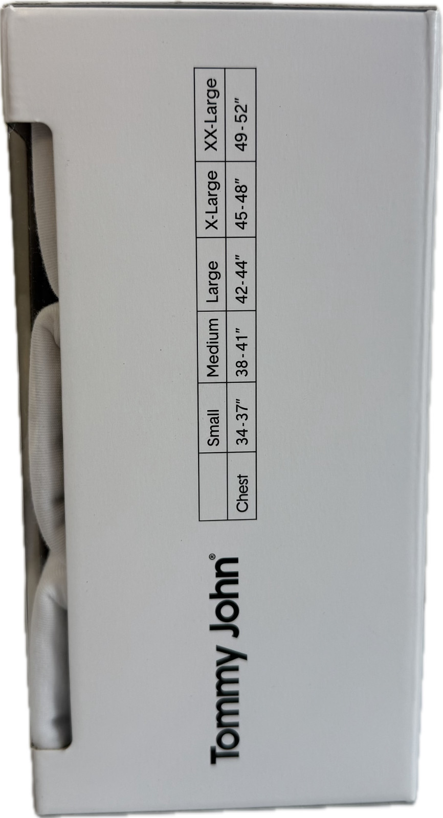 Tommy John 1003995N V-Neck 3 Pk Cool Cotton Stretch White Shirt (New in Box)