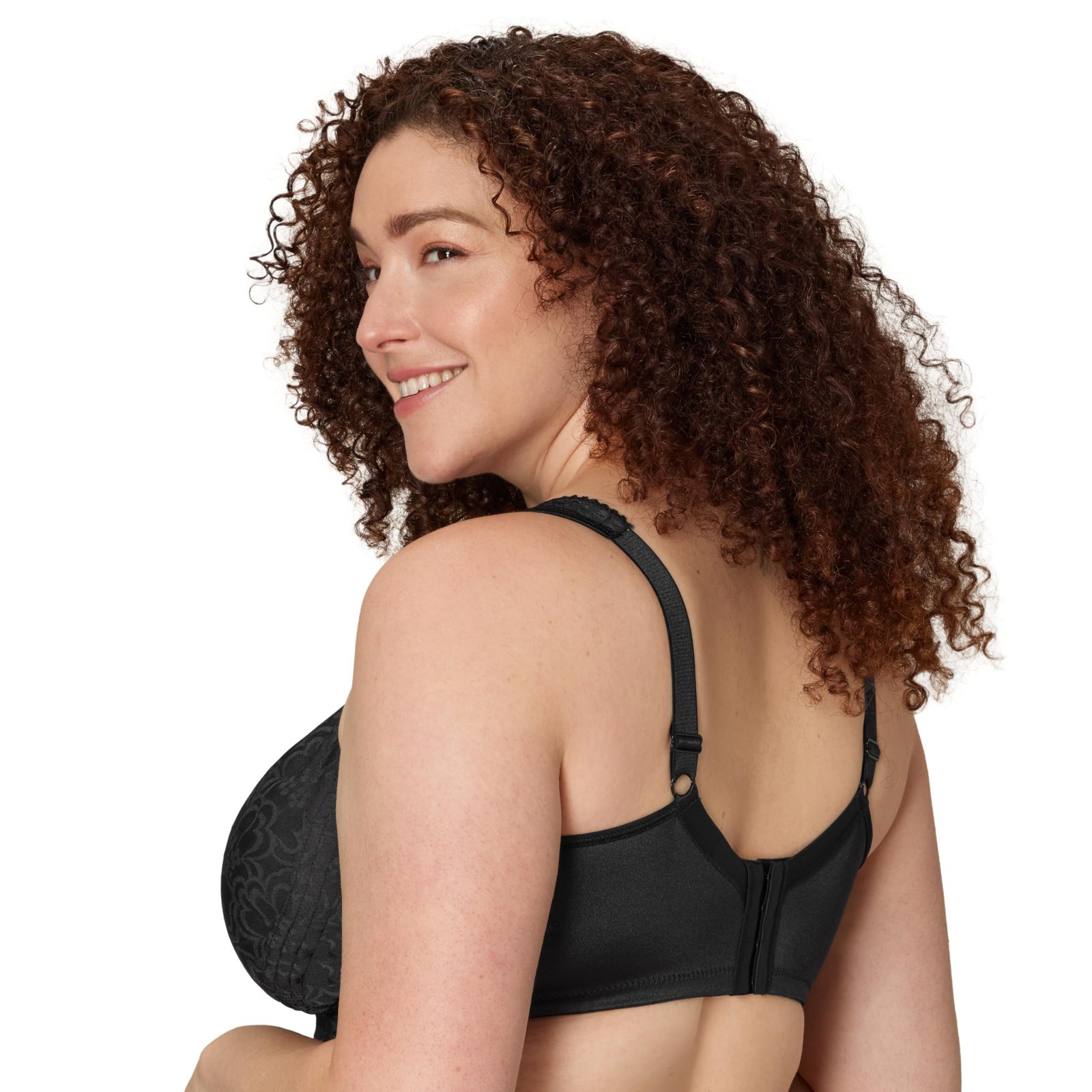 PLAYTEX Women’s 18-Hour Ultimate Lift Wireless Full Coverage Bra Black 36C