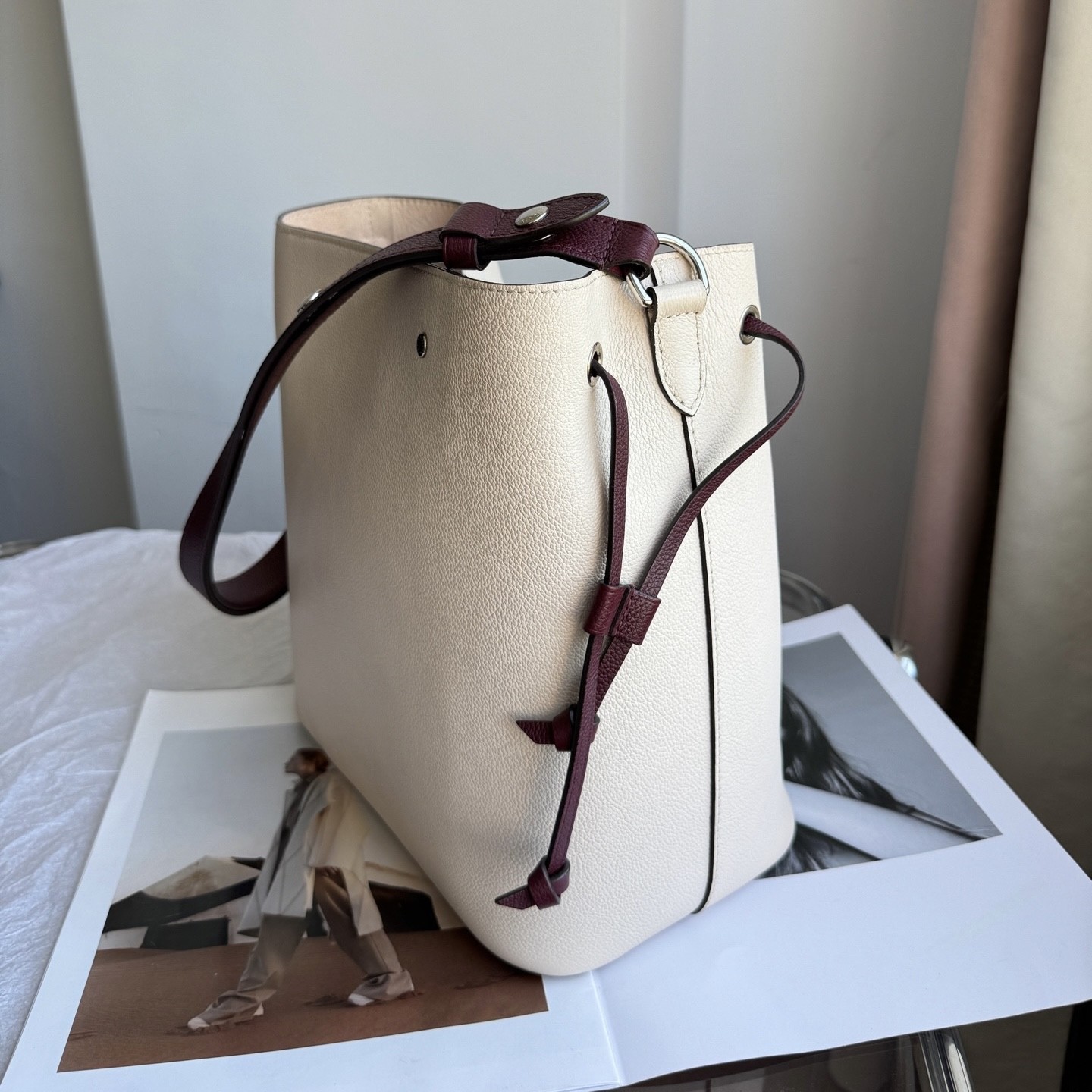 Louis Vuitton Pre-Owned Authentic Bucket Bag Colorblock Silver