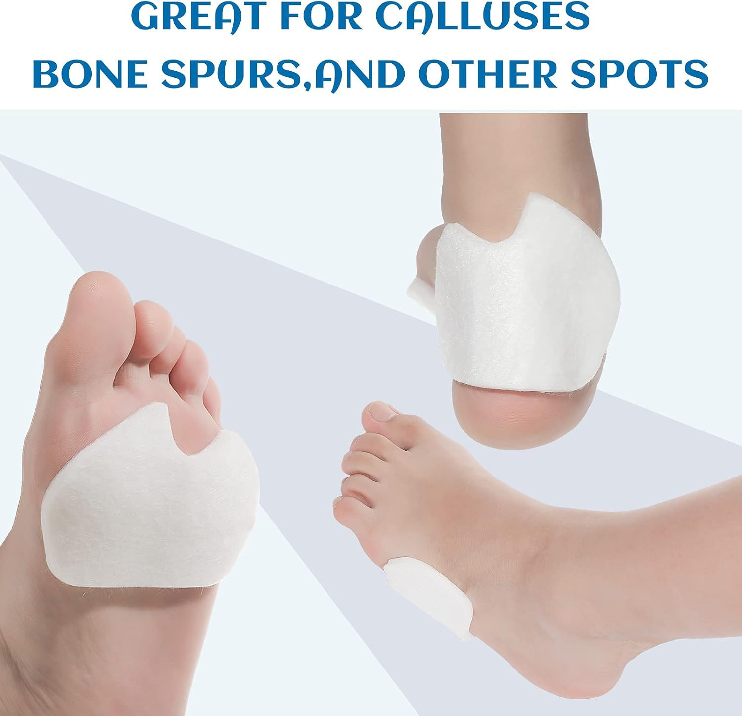 24 Pieces Foot Pads for Dancer Sesamoiditis Pads for Ball of Right Feet Pain Fel