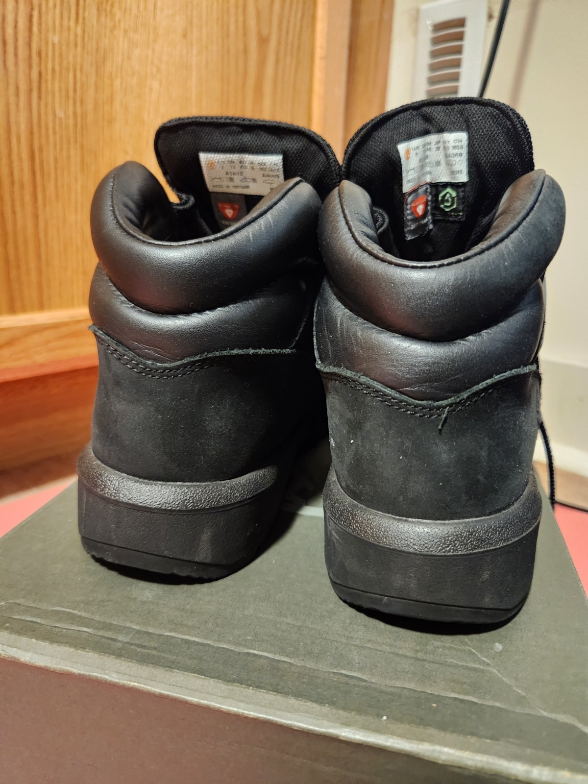 Timberland Field Boot Black Nubuck GS SZ 8