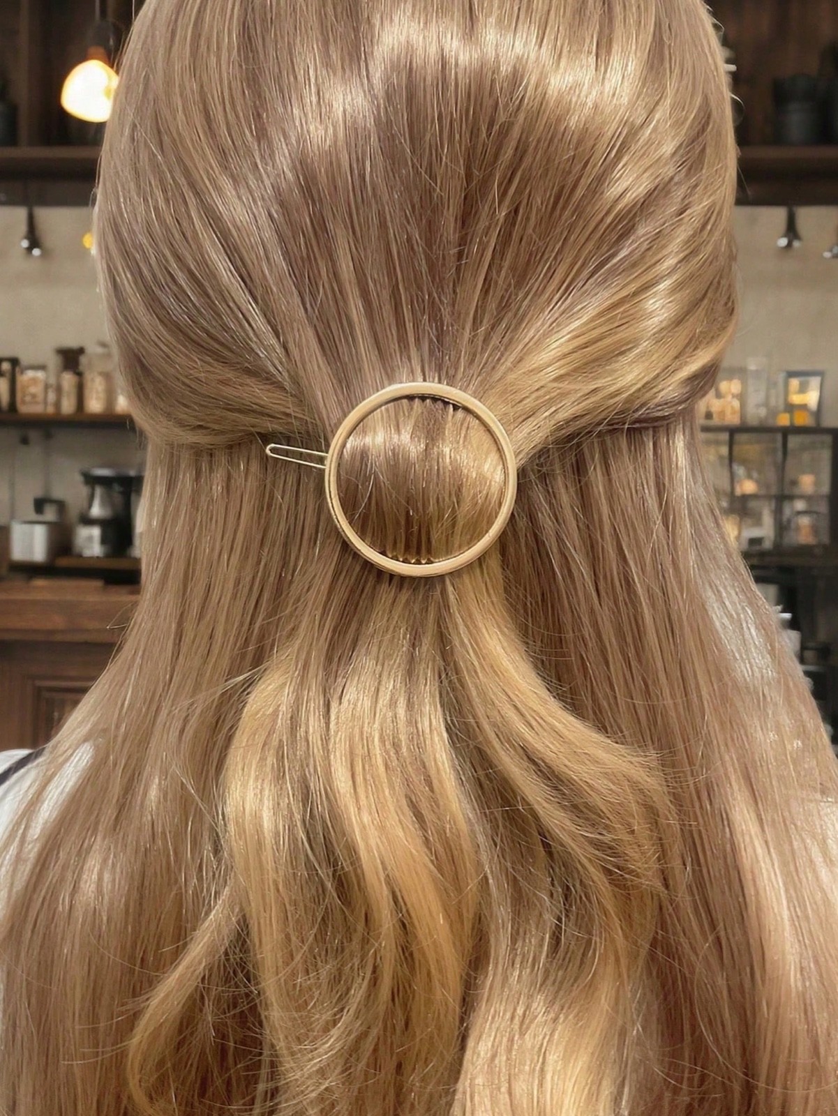 1PCS Hair Clips Minimalist Round Side Clips, Geometric Hair Clips