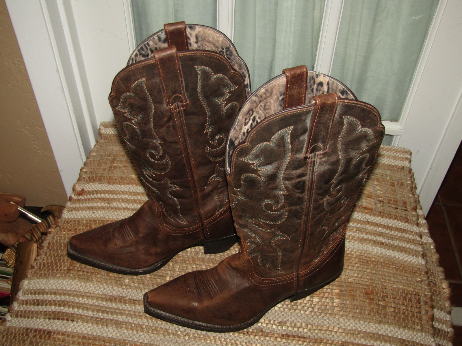 Laredo Access Western Boots Women’s Size 9 W Brown Leather 51078 Snip Toe
