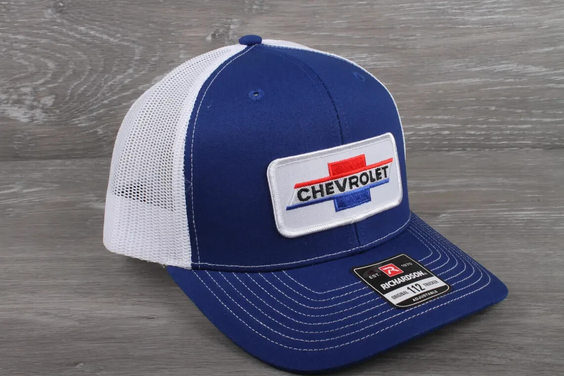 Vintage Chevrolet Patch on a Richardson 112 Trucker Snapback Hat