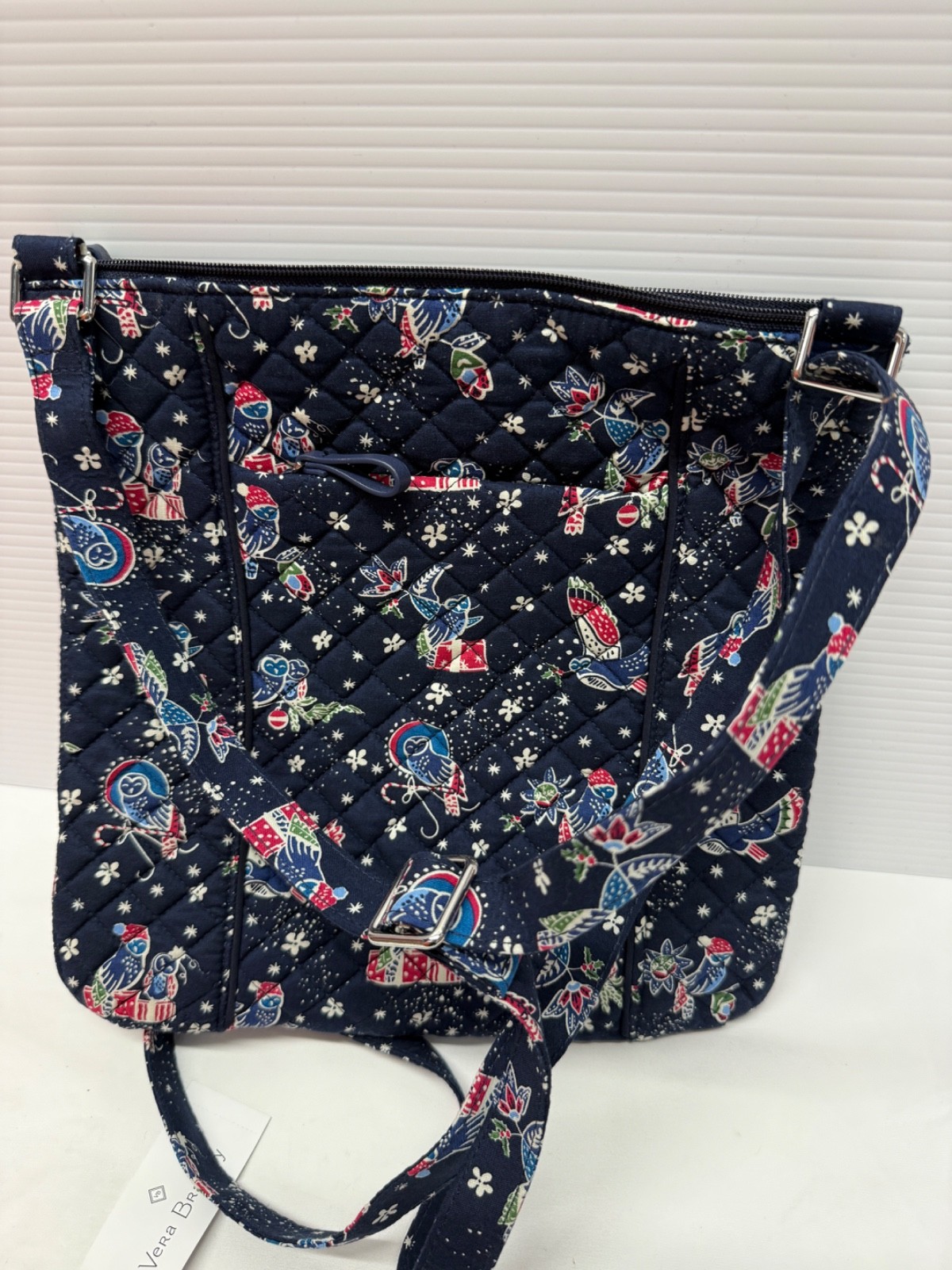 Vera Bradley Holiday Owls Navy Hipster Crossbody Purse Retired New NWT MSRP $68