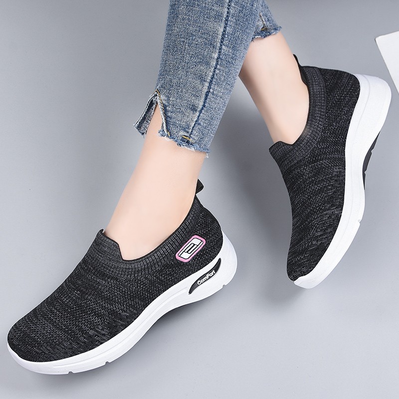 Women Orthopedic Sneakers with Cushion Slip On Walking Gym Comfy Fashion Shoes