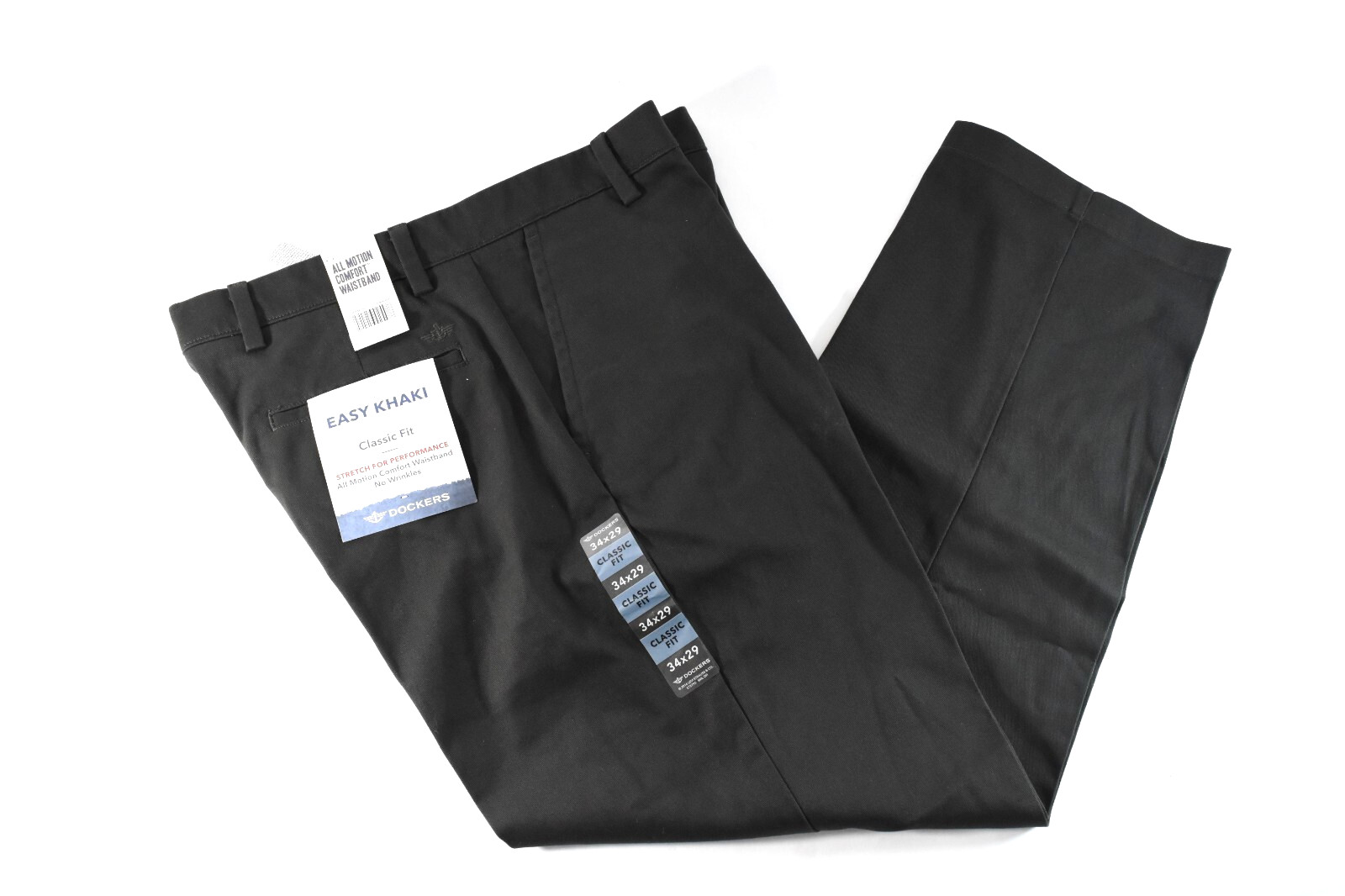 Dockers Mens Easy Khaki Pants New 32 33 34 40 Classic Fit Flat Front Dark Green