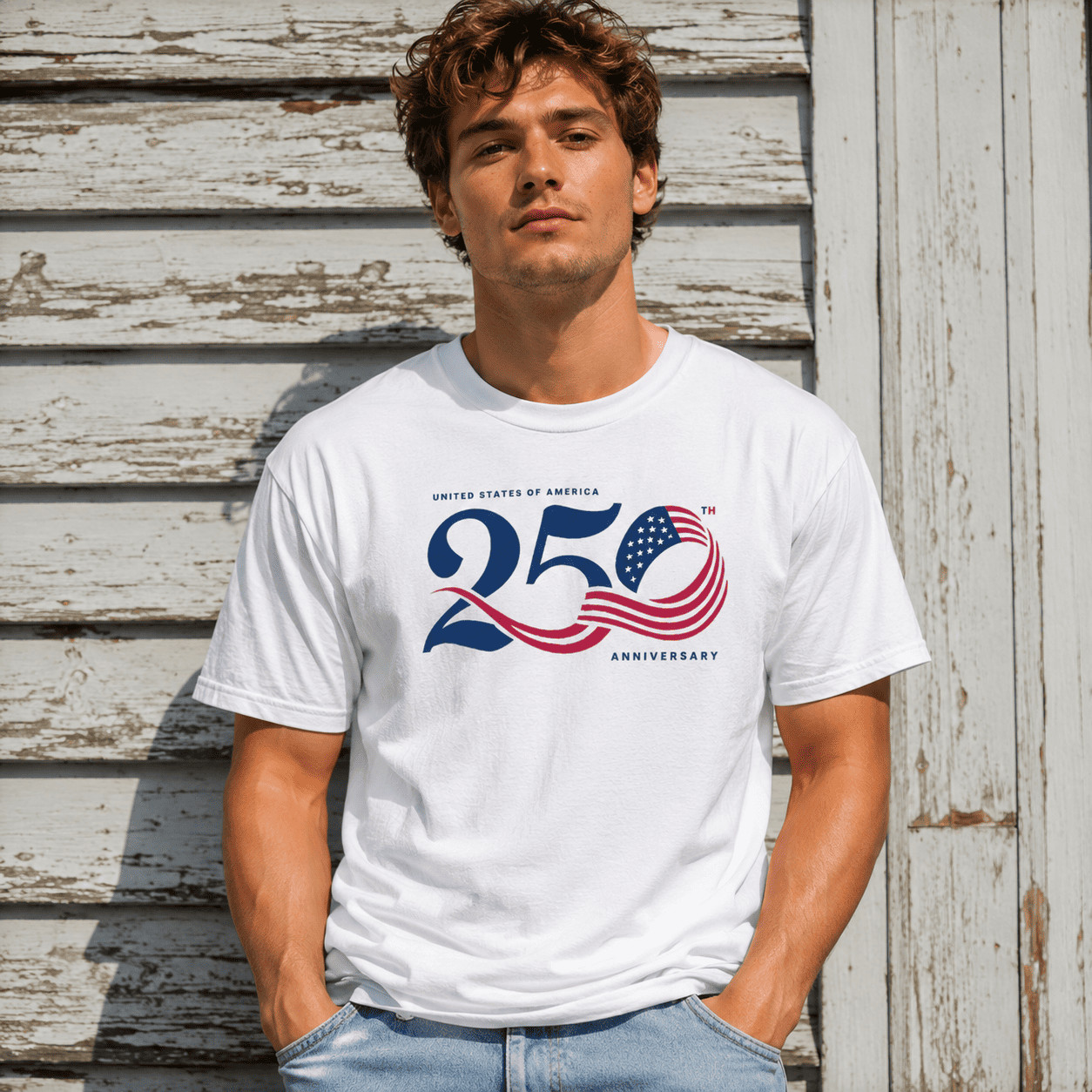 USA 250th Anniversary T-Shirt United States of America Patriotic 1776-2026