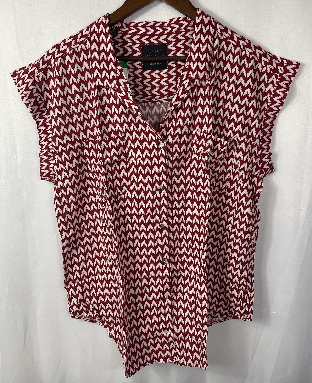 Jachs Girlfriend Ladies Short Sleeve Loose Fit Blouse Pick Your Size & Color NWT