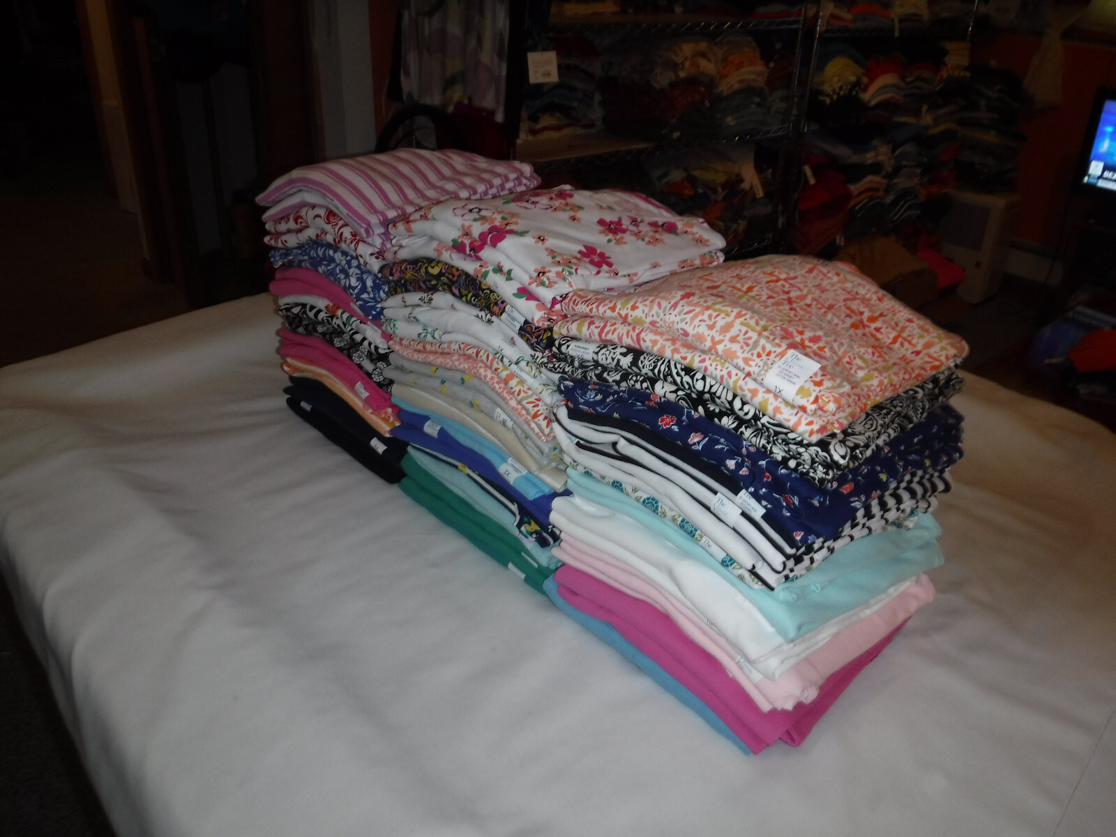 Size Plus Short Sleeve Women’s T-Shirts ,3X,2X,1X,0X,Croft & Barrow Multi Color
