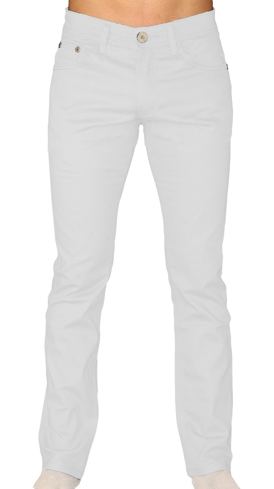 Chino Pants Men Khakis Skinny STRETCH SLIM FIT Flex Casual Cotton Trousers Slack